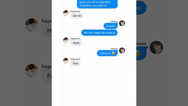 Oikawa and Kageyama pair up to make Iwaizumi and Hinata jealous?! (Haikyuu texts) смотреть онлайн