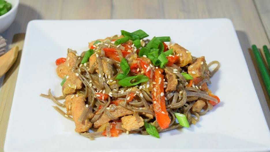 Способ приготовления гречневой лапши. Гречневая лапша (соба) со свининой смотреть онлайн