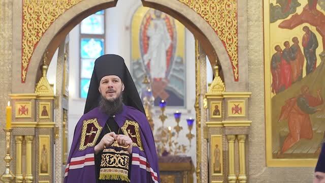 Об омовении ног Христом Своим ученикам как образе смирения смотреть онлайн