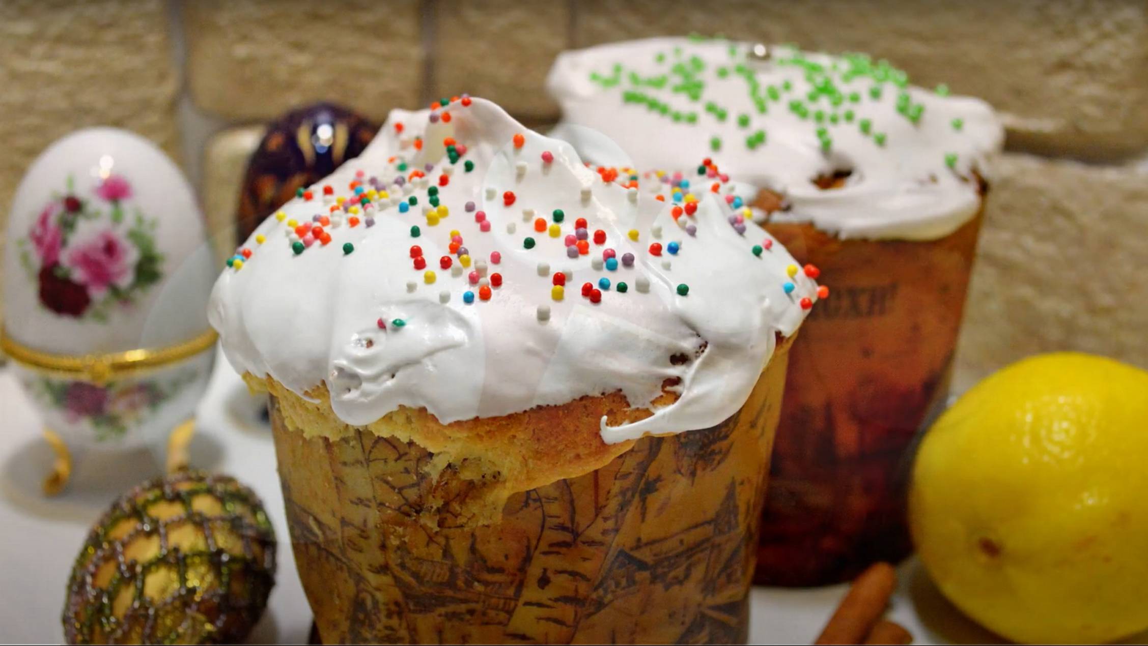 Кулич пасхальный. Рецепт кулича на опаре. Паска. Паска рецепт. смотреть онлайн