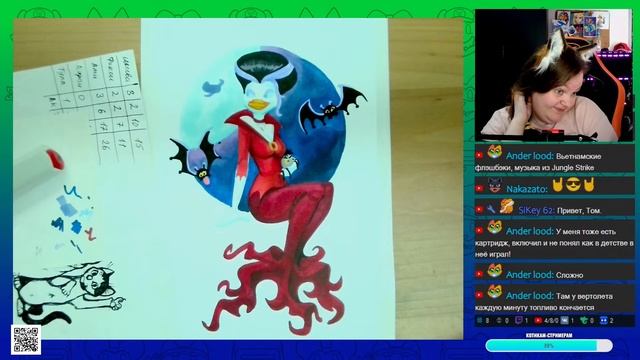 Ретро герои: Моргана из Darkwing Duck (маркеры) 🦇🦇🕷 смотреть онлайн
