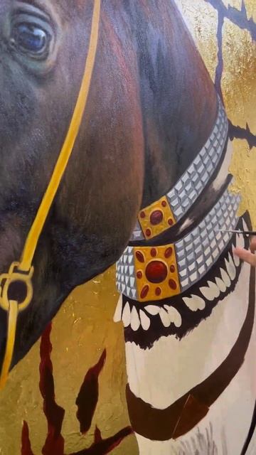 Turkmen Ahalteke horse #turkmenistan #oilcolors #искусство #холстмасло смотреть онлайн