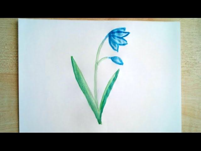 Рисуем с детьми. Акварель. Подснежник смотреть онлайн