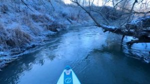 Одиночный сплав на САПе (SUP) по реке Воря от г. Красноармейска до д. Мишнево в МО. Мишневская ГЭС.