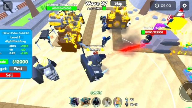 ผมมีสิทธิ์สักที่ที่ได้ Beret cameraman Toilet Tower Defense @Telanthric смотреть онлайн