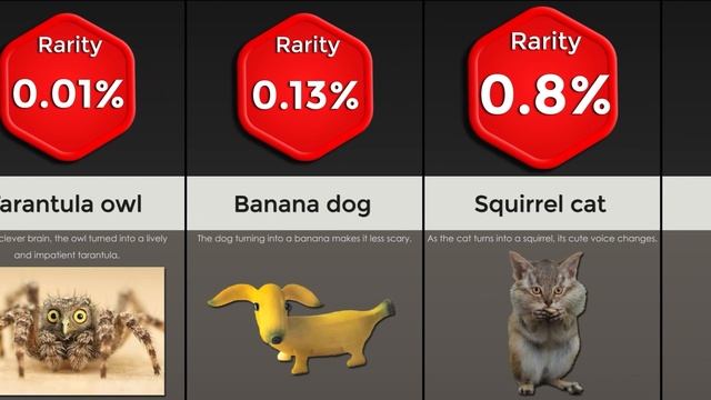Rarest Animals Probability Comparison! pt.2 смотреть онлайн