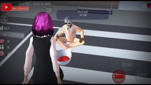 Misteri Pengemis Misterius || Muncul Di Hari Ke 100 - Sakura School Simulator смотреть онлайн