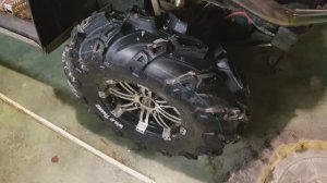 Установка колес с покрышками wild thang 27 на cfmoto X5h.o.