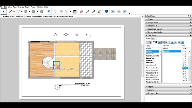 No 02 Electrical Plan in SketchUp LayOut 26 07 2023 смотреть онлайн