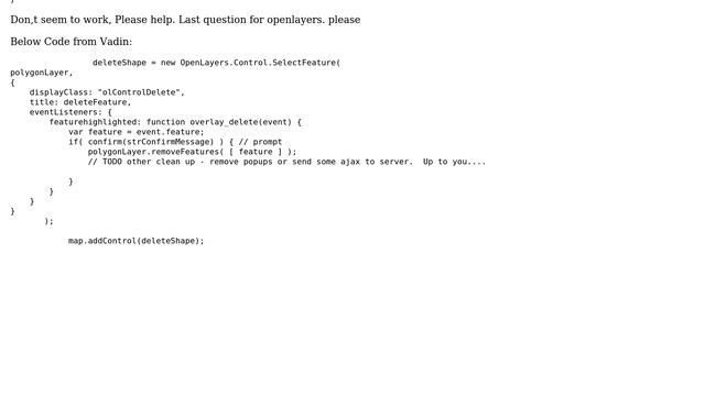 GIS: How to define a css class for a delete button in Openlayers? смотреть онлайн