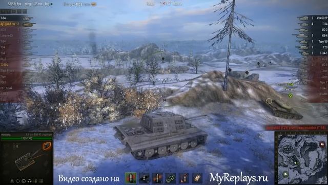 WOT: Заполярье - 8.8 cm Pak 43 JagdTiger - 6 фрагов - смотреть онлайн
