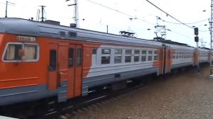 Электропоезд ЭР2Т-7186 станция Апрелевка
