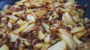 Как приготовить Картошку с салом жареную за 20 минут ❗