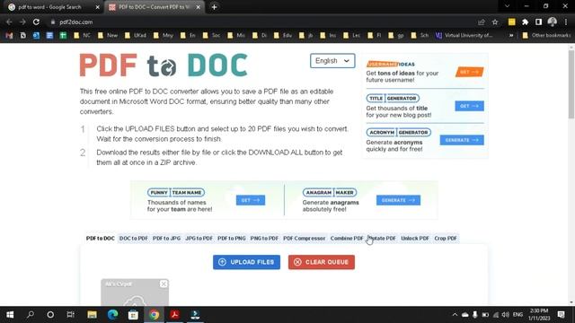 How To Convert PDF To Word Online Free And Quickly   | How To Learn