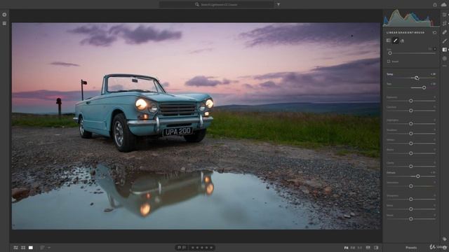 18-21 - Редактирование фотографии автомобильного пейзажа Adobe Lightroom смотреть онлайн