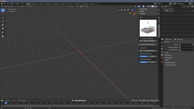 Chocofur Model Manager for Blender 2.8 - Addon Tutorial смотреть онлайн