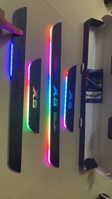 Светодиодные Led пороги BMW X5. Так же на любые машины! ручная работа! смотреть онлайн