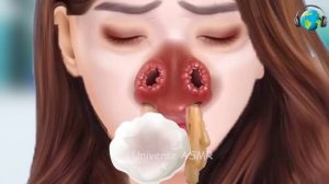 ASMR Animation Removal Of Worm & Dog Ticks Infected Belly | Deep Cleaning Animation | Universe ASMR