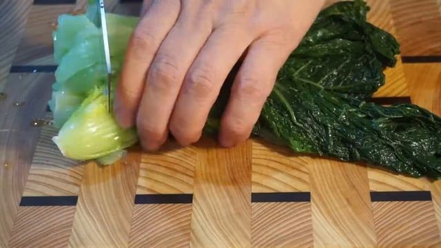 [요리 Vlog] 얼갈이 된장 무침 корейский салат из листовой капусты (Ольгами двенжанг мучим) смотреть онлайн