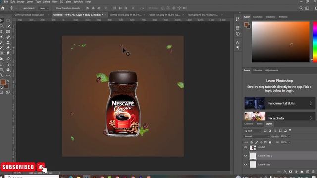 Coffee Product Design in Photoshop | Product Design | PSD FREE DOWNLOAD смотреть онлайн