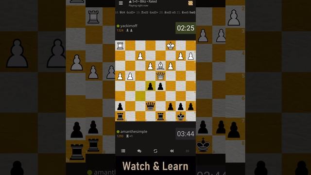 Lichess Free Online Chess 32 | 5 Minutes Blitz | Checkmate in 5 Minutes | 5 Min Chess Game Strategy смотреть онлайн