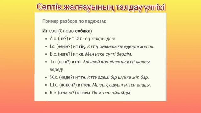 Септік және көптік жалғаулары #қазақ_тілі #Множественногочисла #Видыокончаний смотреть онлайн