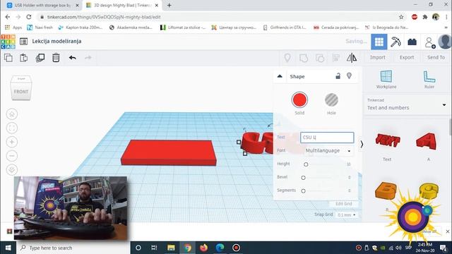 Radionica "3D modeliranje" - "Evropska noć istraživača 2020" смотреть онлайн