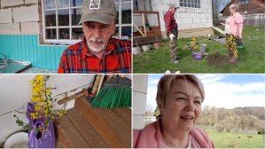 ПОСАДИЛИ С ЛЁШИКОМ КУСТЫ,ВЫКОПАЛИ СТАРУЮ СМОРОДИНУ И ОТВЕТИЛИ НА ВОПРОСЫ.