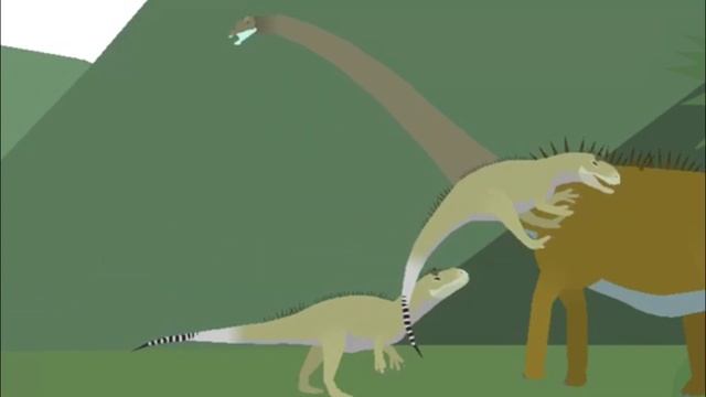 Diplodocus Vs Allosaurus {Animated}