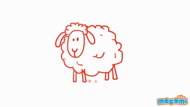 How to Draw A Sheep - Step By Step Drawing for Kids | Educational Videos by Mocomi смотреть онлайн