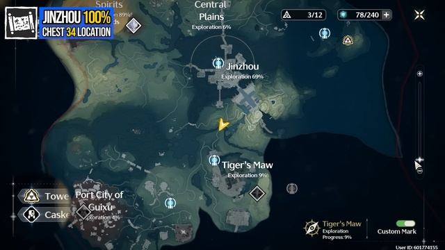 Jinzhou 100% Exploration – Wuthering Waves – All Chests, Caskets, Etc