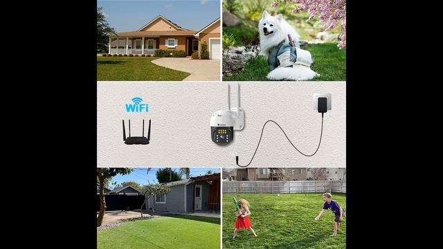 Luowice PTZ Security Camera Outdoor 5MP FHD WiFi IP Camera смотреть онлайн