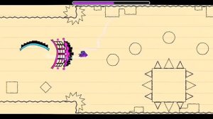 бумажный уровень из Geometry Dash