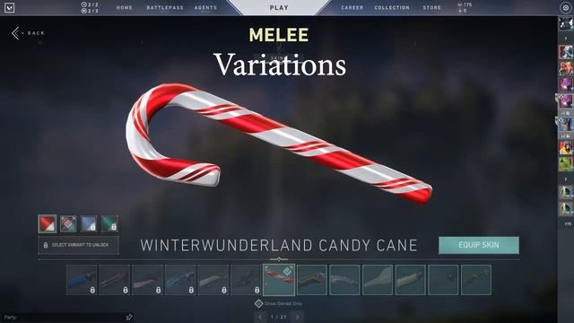 Valorant Winter Wonderland Knife (Candy Cane Knife!!!) смотреть онлайн