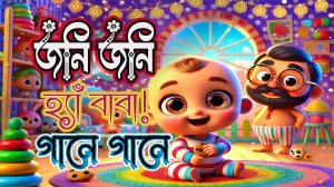 জনি জনি হ্যাঁ বাবা | Cute 3D Cartoon Story for Kids in Bangla | Funny Baby Song