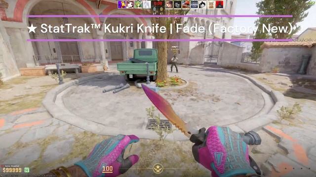 CS2 ★ StatTrak™ Kukri Knife | Fade Showcase! смотреть онлайн