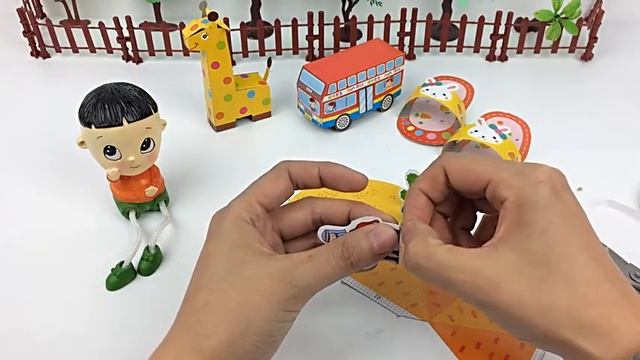 Big head son DIY make pyramid stereo origami early teaching toys Mandarin HD смотреть онлайн
