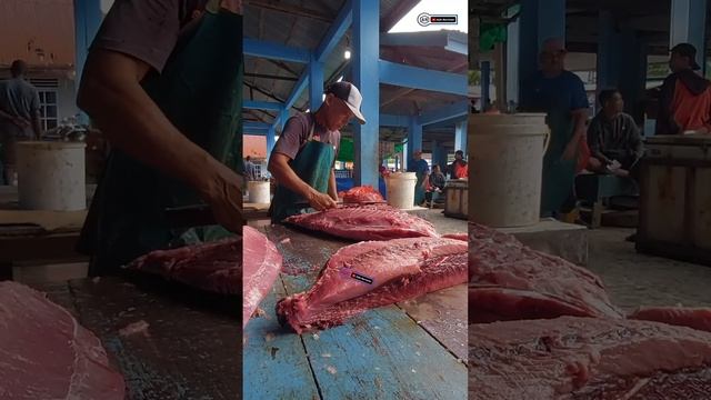Fantastic‼️🔥 Giant Tuna Cutting Skills for Food Stall by Uncle Bahar смотреть онлайн