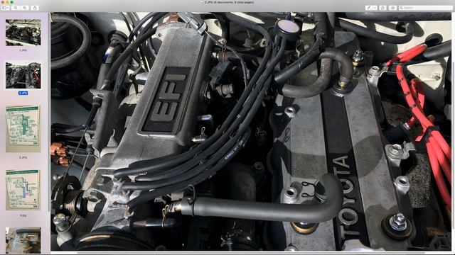 Toyota Pickup 22RE - Throttle Body Vacuum Ports & EGR Valve / Modulator Hose Routing Locations Info