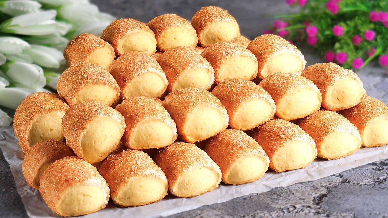 Простой рецепт слоеного печенья! За 5 минут! Вкуснее, чем в магазине смотреть онлайн