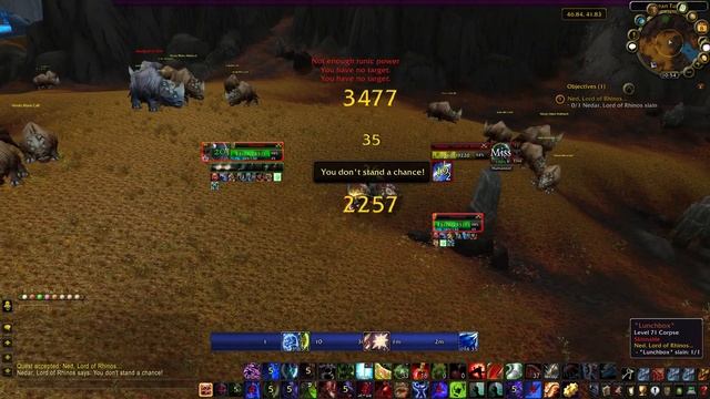 World Of Warcraft Quest : Ned, Lord Of Rhinos / Нед, Повелитель люторогов