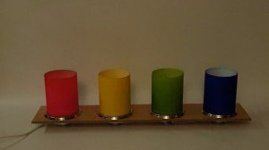 Комплект стеклянных светильников цилиндр