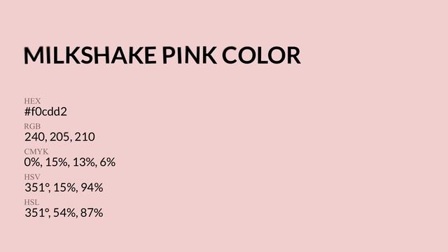 Milkshake Pink color #f0cdd2 hex Cool Red color f0cdd2 смотреть онлайн