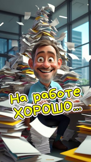 Очень веселая и зажигательная песня "На работе хорошо..."