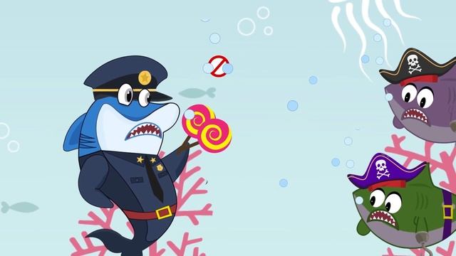 Pirate Shark Bullying Baby Shark | Baby Shark Songs смотреть онлайн