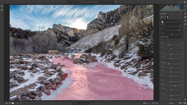 18-27 - Редактирование ледяной реки Adobe Lightroom смотреть онлайн