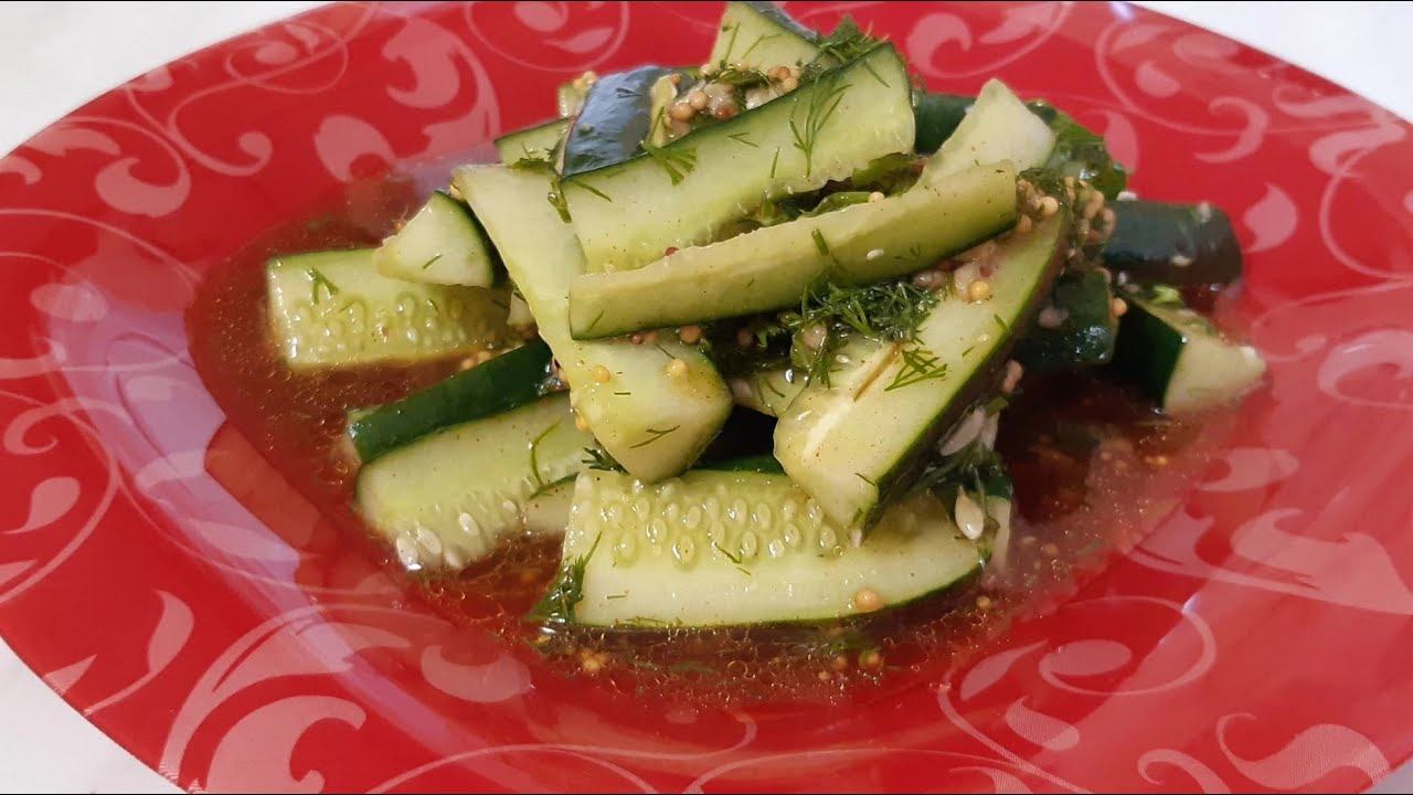 ОГУРЦЫ по - КОРЕЙСКИ за 5 минут! Мгновенная закуска и На ВТОРОЙ ДЕНЬ ЕЩЕ ВКУСНЕЕ! смотреть онлайн