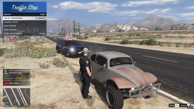 GTA 5 - LSPDFR #192 - How To Perform A Traffic Stop (Teaching Police Codes)