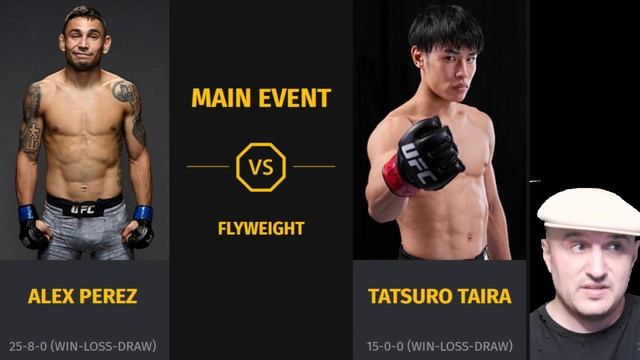 Alex Perez vs. Tatsuro Taira Prediction and Bet UFC on ESPN 58 смотреть онлайн