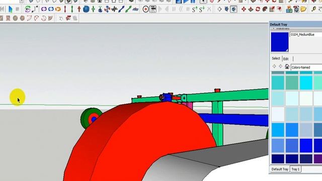 Rice transplanter Machine Design - Drawing Sketchup (part 01) смотреть онлайн